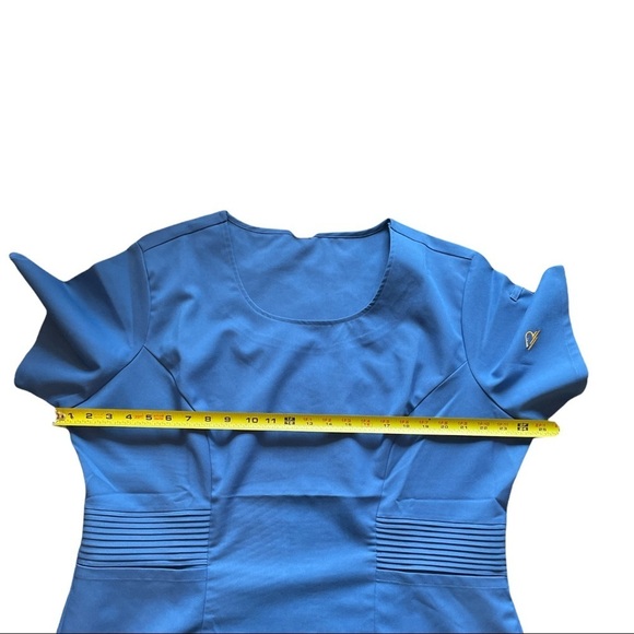 Rant Medical Scrub Top. Ceil Blue. Size XXL - Picture 4 of 8